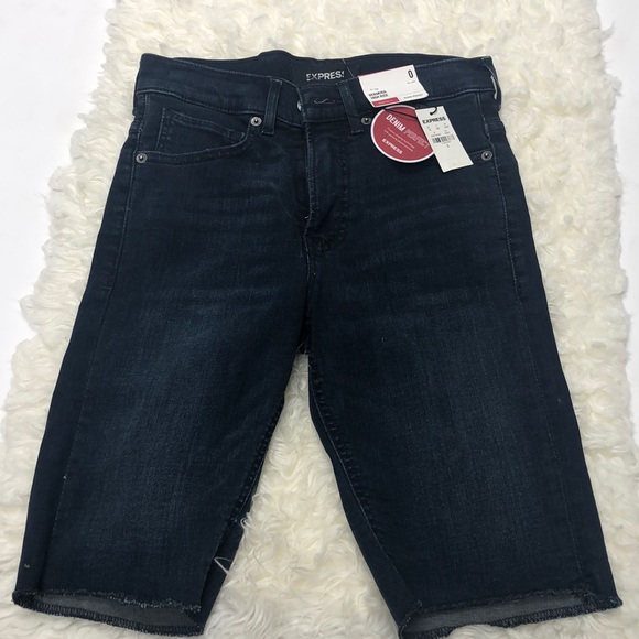 Express Pants - Express Bermuda high rise jean shorts nwt